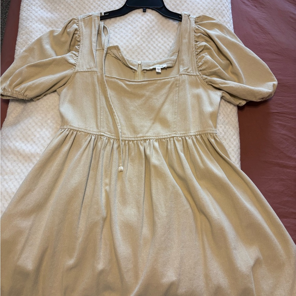 Mittoshop Cream Textured Dress